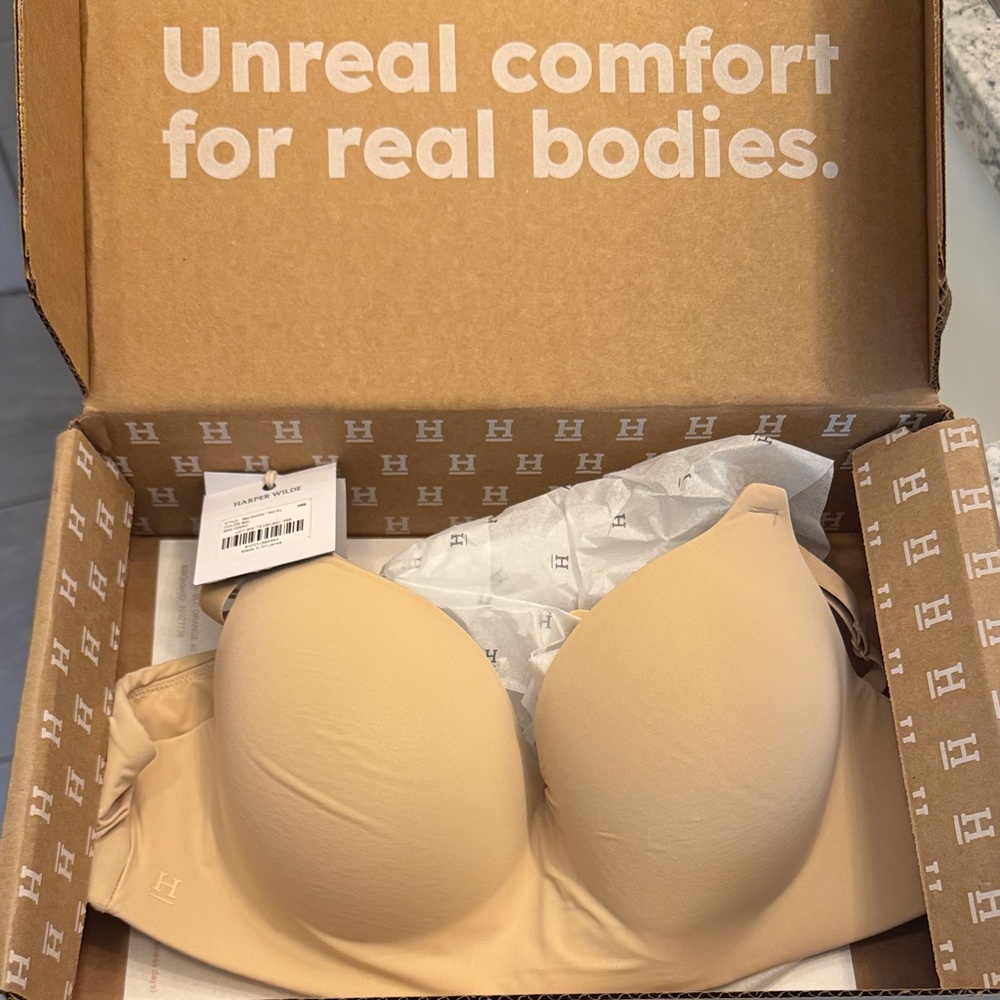 Harper Wilde Beige wire free T-shirt Bra size 38B